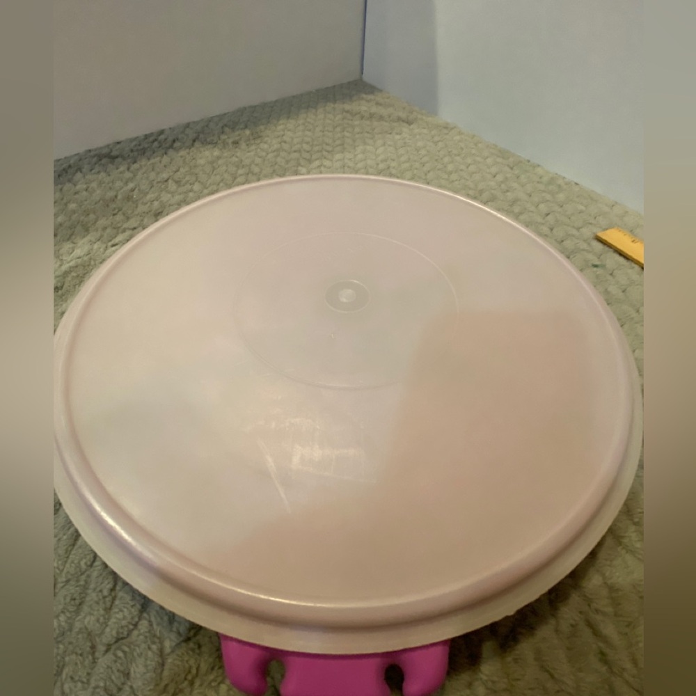 Vintage Purple Tupperware Divided Tray Server With Lid #405-1